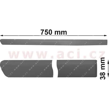 Lišta karosérie Ozdobná / ochranná lišta, dveře VAN WEZEL 5836406