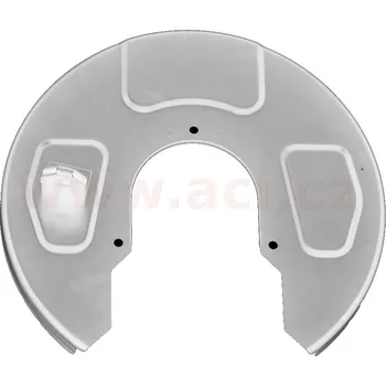 Brzdový kotouč Ochranný plech proti rozstřikování, brzdový kotouč VAN WEZEL 5878373