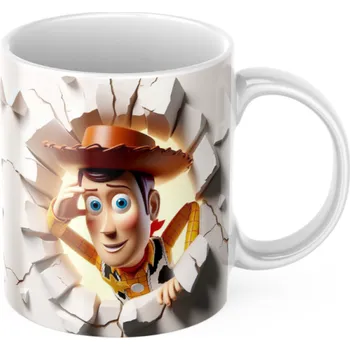 Plastový hrníček s motivy Toy story - Příběh hraček - Červená