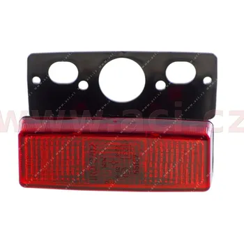 Osvětlení automobilu boční poziční světlo červené (s obj.) a pravoúhlým držákem TRUCK L=P