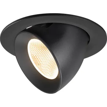 BIG WHITE (SLV) NUMINOS GIMBLE L Stropní vestavné svítidlo, 2700 K, 20°, IP20, kulaté, černé 1009703