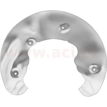 Brzdový kotouč Ochranný plech proti rozstřikování, brzdový kotouč VAN WEZEL 0327372