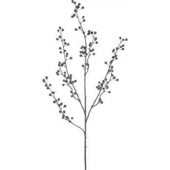 umělá květina umělá větev, Bobulová větev „Rado“ fialová 84 cm