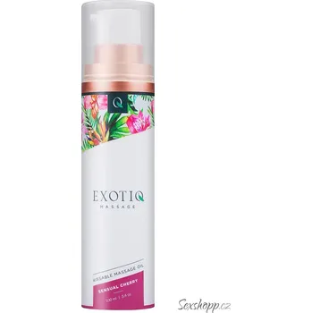 Intimní drogerie Slíbatelný masážní olej Exotiq Sensual Cherry, 100 ml