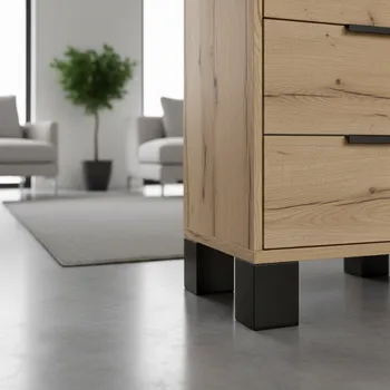 Nábytkové kování Interex design Nábytková nožička XANA / Černá 35 mm