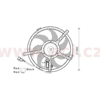 Motor automobilu Větrák, chlazení motoru VAN WEZEL 0506746