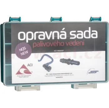 Nářadí pro automobil opravná sada palivového vedení - rychlospojky, adaptéry, vložky (34 ks) NORMA - výroba Německo