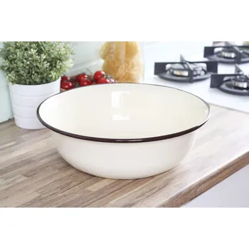 SILESIA RYBNIK KREMOWA smaltovaná kuchyňská mísa 7,5 l