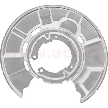 Brzdový kotouč Ochranný plech proti rozstřikování, brzdový kotouč VAN WEZEL 0627374