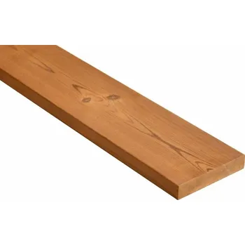 Terasové prkno Terasová prkna Thermo Borovice 26x138x4000 mm - Hladká/hladká | Thermowood