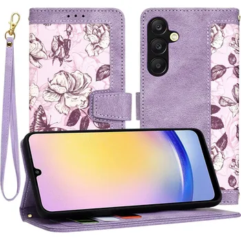 Pouzdro na mobilní telefon Techsuit FlipCraft Samsung Galaxy A25 5G Mysterious Purple