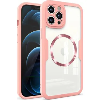 Pouzdro na mobilní telefon Techsuit ColorVerse 360 MagSafe Series + Ochranné sklo iPhone 12 Pro Max Růžová