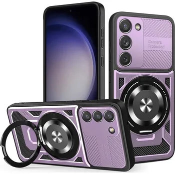 Pouzdro na mobilní telefon Techsuit RuggedCam pro Samsung Galaxy S23 fialová
