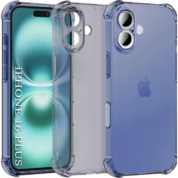 Pouzdro na mobilní telefon Techsuit Shockproof průhledný silikon iPhone 16 kouřově černý