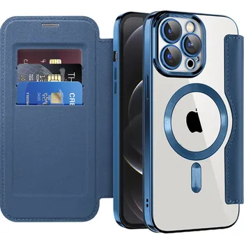 Pouzdro na mobilní telefon Pouzdro na knihu Techsuit SmartMag iPhone 12 Pro modré