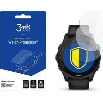 Příslušenství k chytrým hodinkám 3mk FlexibleGlass 3 ks Garmin Forerunner 255 čirý