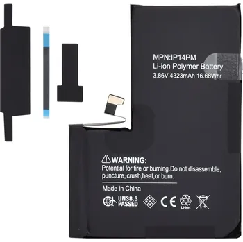 Baterie pro mobilní telefon Baterie pro smartphone Decoded iPhone 14 Pro Max 4323mAh černá