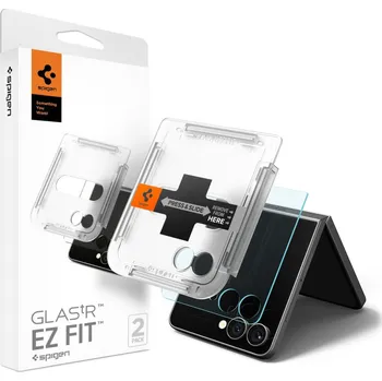 Spigen Glas.tR EZ-FIT HD (2 pack) Samsung Galaxy Z Flip7 průhledný