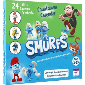 Hračka pro nejmenší Adventní kalendář šmoulové pro děti