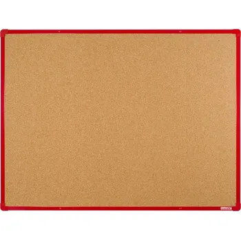 Korkové nástěnky boardOK, 120 x 90 cm barva rámu: červená