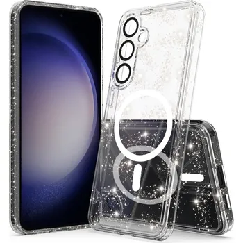 Pouzdro na mobilní telefon Techsuit SparkleSkin MagSafe Series Samsung Galaxy S24 Clear
