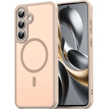 Pouzdro na mobilní telefon Techsuit HaloFrost II MagSafe pro Samsung Galaxy S25 FE zlatý