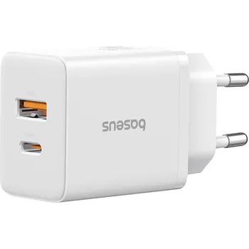 Baseus Nástěnná nabíječka USB Type-C Rychlonabíjení 30W Měsíční bílá