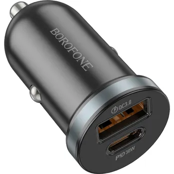 Borofone autonabíječka Scenery BZ22 USB Type-C PD30W QC3.0 černá
