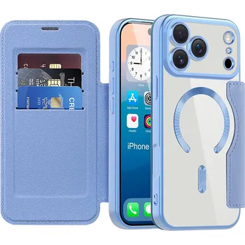 Pouzdro na mobilní telefon Pouzdro na knihu Techsuit SmartMag iPhone 17 Pro světle modré