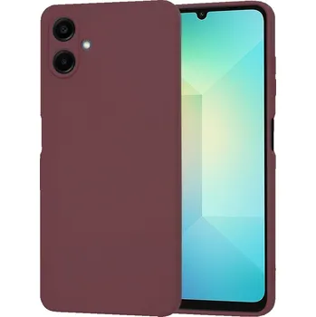 Pouzdro na mobilní telefon Techsuit SoftFlex pro Samsung Galaxy A06 švestkově červená