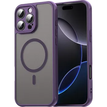 Pouzdro na mobilní telefon Techsuit HaloFrost II MagSafe pro iPhone 16 Pro Max fialová