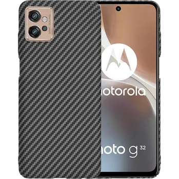 Pouzdro na mobilní telefon Techsuit Carbonite FiberShell Motorola Moto G32 černé