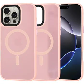 Pouzdro na mobilní telefon Techsuit HaloFrost MagSafe iPhone 16 Pro Max Růžový
