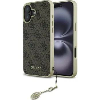 Pouzdro na mobilní telefon Guess Hardcase 4G Charms Collection GUHCP16MGF4GBR iPhone 16 Plus hnědý