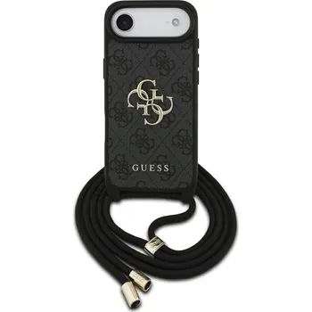 Telefonní příslušenství Guess Crossbody Cord 4G Big Logo iPhone 17 Air Černá