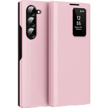 Pouzdro na mobilní telefon Techsuit SmartView Series pro Samsung Galaxy Z Fold6 růžová