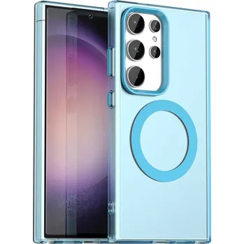 Pouzdro na mobilní telefon Techsuit CandyCase MagSafe pro Samsung Galaxy S23 Ultra modrá