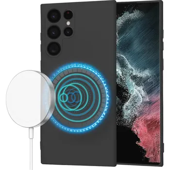 Pouzdro na mobilní telefon Techsuit SoftFlex MagSafe pro Samsung Galaxy S22 Ultra 5G černá