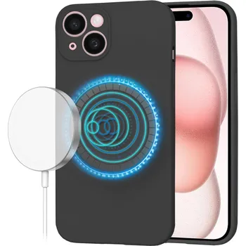 Pouzdro na mobilní telefon Techsuit SoftFlex MagSafe pro iPhone 15 černý