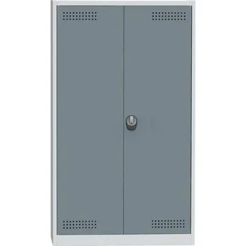 Skříň na chemikálie, 1950 x 950 x 500 mm Barva dveří: šedomodrá RAL 7031