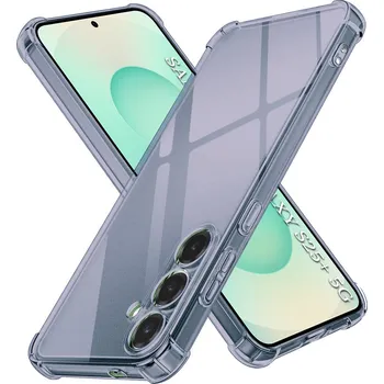 Pouzdro na mobilní telefon Techsuit Shockproof průhledný silikon Samsung Galaxy S25 Plus kouřově černý