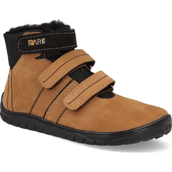 Dívčí zimní obuv Barefoot dětské zimní boty Fare Bare - B5646271 Fjordky hnědé Velikost: 33