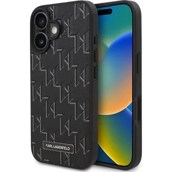 Pouzdro na mobilní telefon Karl Lagerfeld Leather MagSafe iPhone 16 růžová Hot Stamp