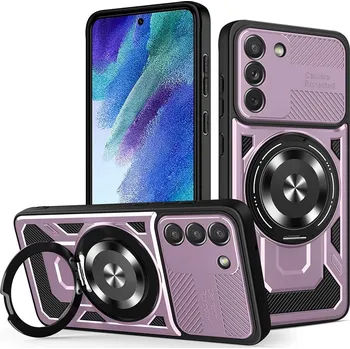 Pouzdro na mobilní telefon Techsuit RuggedCam pro Samsung Galaxy S21 FE 5G fialová
