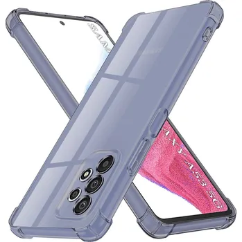 Pouzdro na mobilní telefon Techsuit Shockproof průhledný silikon Samsung Galaxy A53 5G kouřově černý