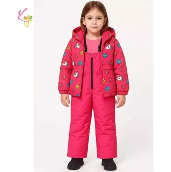 Dívčí kalhoty Dívčí zimní bunda + kalhoty Kugo PG25005 růžová
