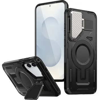Pouzdro na mobilní telefon Pouzdro Techsuit CamVault MagSafe pro Samsung Galaxy S25 Edge černé