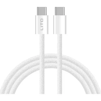 Lito Kabel (LD04CC) Type-C Type-C PD60W 1m Bílý