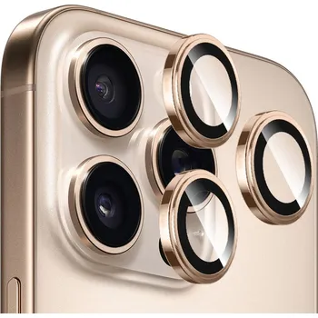 Blueo Sapphire Crystal Original sklo objektivu iPhone 14 Pro/Pro Max zlaté