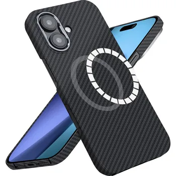 Pouzdro na mobilní telefon Techsuit Aramid Fiber MagSafe pro iPhone 17 černý